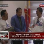 QRT: Ambassador to Kuwait Renato Villa, balik-Pilipinas na