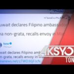 Ambassador ng Pilipinas sa Kuwait, idineklarang persona non grata