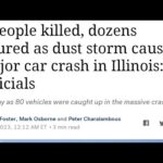 MAJOR DUST STORM HITS ILLINOIS DELETES 6 INJURED DOZENS👀!!!