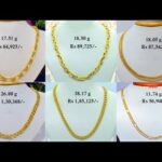 Latest Men Gold Chain Designs From 5 To 30 Grams With Weight And Price || Shridhi Vlog