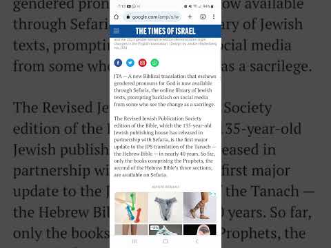 Satan Won't Quit – A 'Gender-Sensitive' Translation Of The Bible(God Instead Of He)