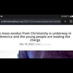 A Mass Exodus From Christianity Is Underway In America
