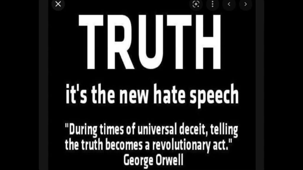 TELLING THE TRUTH IS A CRIME!!!!