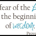 HAVE A HEALTHY DOSE OF FEAR WHEN SERVING THE LORD