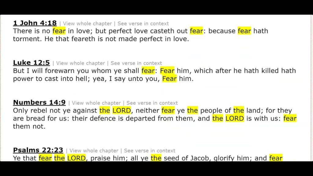 JUST FEAR THE LORD & YOU WILL BE OK!!!!