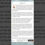 Sneak peak into Isaiah 4th Chapter