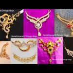 latest gold mangalasutra locket designs| gold black beads white stone's pendant designs with weight