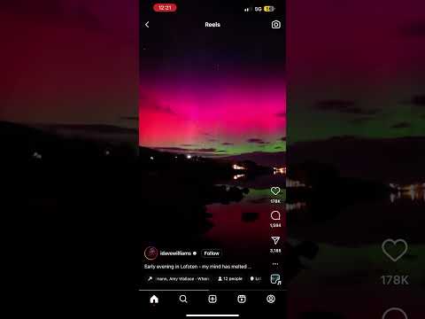 GLORY of the LORD!!! Colorful aurora borealis!!🌫️🌈🌈✨✨