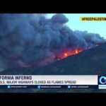 California wildfires Around 200000 evacuated as winds whip up fires