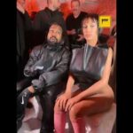 Kanye West & his wife Bianca Censori at Milan Fashion Week 🎥