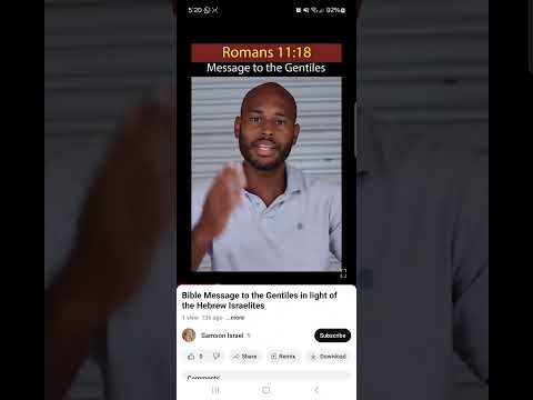 RE: Bible Message To The Gentiles In Light Of The Hebrew Israelites