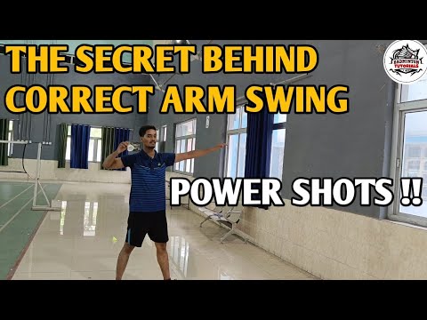 LEARN CORRECT ARM SWING FOR POWER SHOTS || ARM SWING MECHANICS IN BADMINTON #badminton