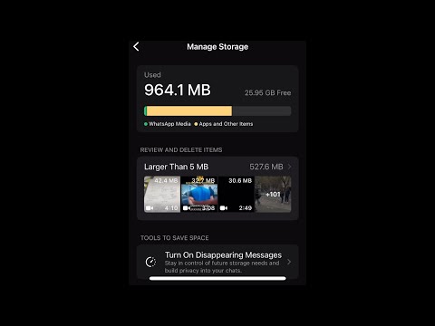 CLEAN OUT YOUR WHATSAPP APP!!