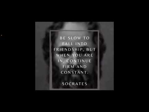 Be Slow To Fall Into Friendship, But When You Are In, Continue Firm And Constant