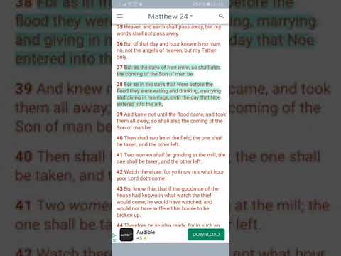 And knew not until the flood came
