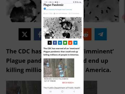 AN IMMINENT PLAGUE OR PANDEMIC