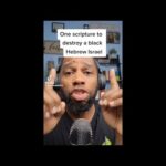 RE: ONE SCRIPTURE TO DESTROY A HEBREW ISRAELITE!! #sonsofgod #yasharahlah #chosen #elect