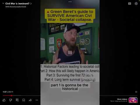 “The Green Beret Guide to Surviving what’s to come in America” (Spiritual Commentary)