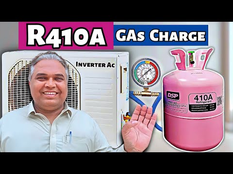 R410a Gas Charging In Inverter Ac | 100% Practical | Air conditioner Refrigerant Refill