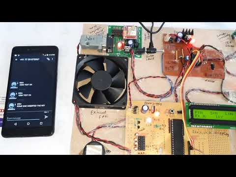 Remote Home Security Alarm System Using GSM | GAS | FIRE | LDR | PIR