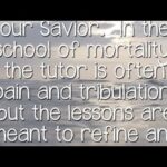 Exhortation: “for sadness has a refining influence on us”