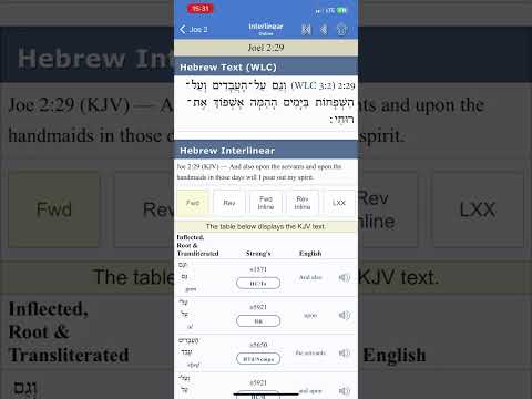 POUR OUT THY SPIRIT UPON ME — IN HEBREW