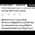 To The Unlearned Individual That Posted We're Not Obliged To Keep The Day Of Atonement