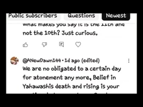 To The Unlearned Individual That Posted We're Not Obliged To Keep The Day Of Atonement