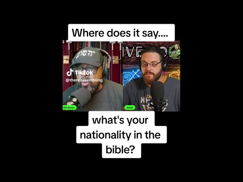 RE: WHERE DOES IT SAY, WHAT’S YOUR NATIONALITY IN THE BIBLE?!! #apologetics #christianity #gms