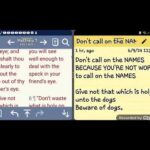 Don't call on the NAMES !!!  IUIC  BECAUSE YOU'RE NOT WORTHY to call on the NAMES.