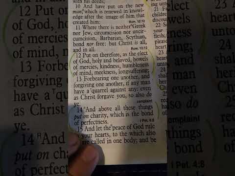 put on there as the elect of God (COLOSSIANS 3:12)