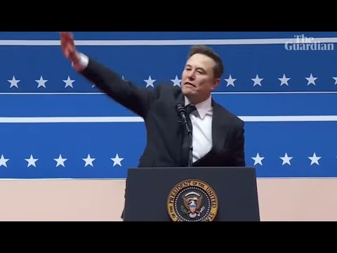 Elon Musk prideful  salute gesture ‼️ 👀