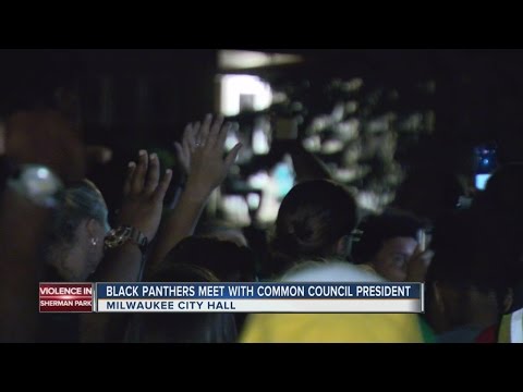 Black Panthers meet with common council president