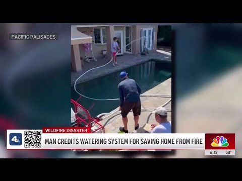 Family saves Palisades home from wildfire with a pool pump and sprinklers