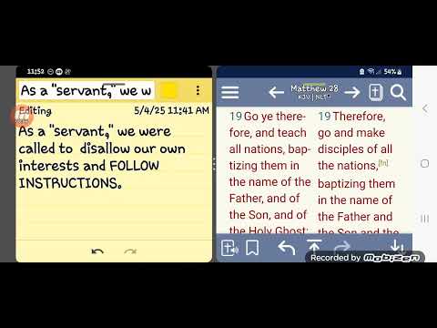 As a "servant," we were called to  disallow our own interests and FOLLOW INSTRUCTIONS.