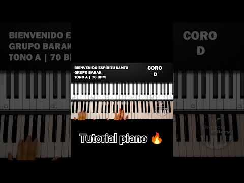 cómo tocar bienvenido espÃritu Santo Barak #piano #barak #short #espiritusanto #oswaldopilay