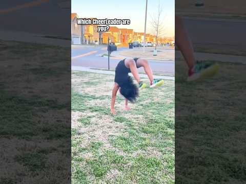 Cheerleaders be like… #shorts #vs #cheer  #yesorno #comedygold