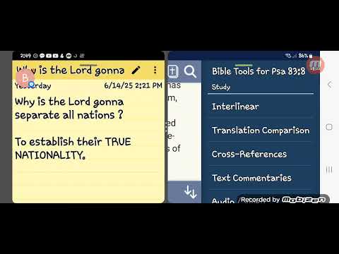 Why is the Lord gonna separate all nations ? To establish their TRUE NATIONALITY.