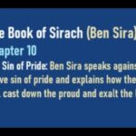 Sirach 10: The Book of Sirach, Catholic Bible Study, The Sin of Pride, Fr. Tim Peters