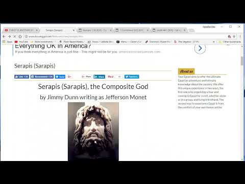 Insist on saying Christ ؟ Then you are worshiping Serapis!!! (DailyEdification4)