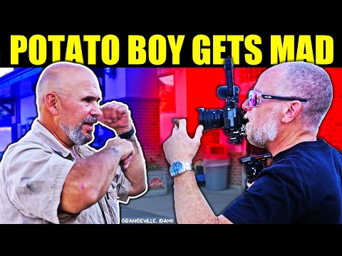 AGGRESSIVE FOOL THROWS A TANTRUM OVER A CAMERA IN IDAHO 🥔