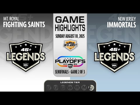 NBHL NJL Tier Semifinals: New Jersey Immortals vs. Mt. Royal Fighting Saints Game 2 HL (08/10/2025)