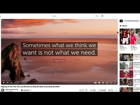 It Benefits To Ask For Spiritual Things Over Carnal Things – He Knows What We Need