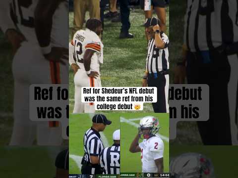 Ref was there for Shedeur's preseason & college debut 🤯