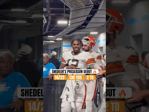 Shedeur showed out in his 1st preseason game 👏 (via DeionSandersJr/IG)