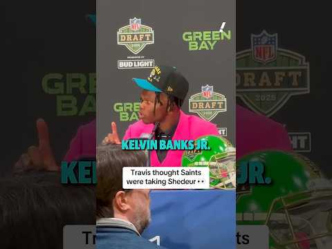 Travis Hunter Hoped The Saints Were Drafting Shedeur Sanders 👀 #nfldraft #nfl