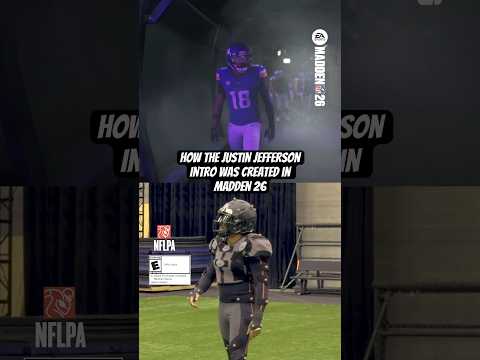 #bts of the Justin Jefferson Intro created for Madden 26