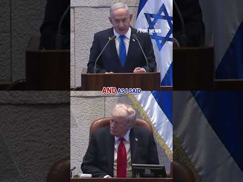 ‘GREATEST FRIEND’: Netanyahu praises Trump at Israeli Knesset #shorts #trump #israel #peace #usnews