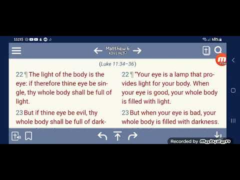 We ( GMS ) Keeps our eye single that's why our whole body is full of light.