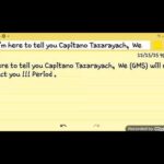 I'm here to tell you Capitano Tazarayach,  We (GMS) will not contact you !!! Period .